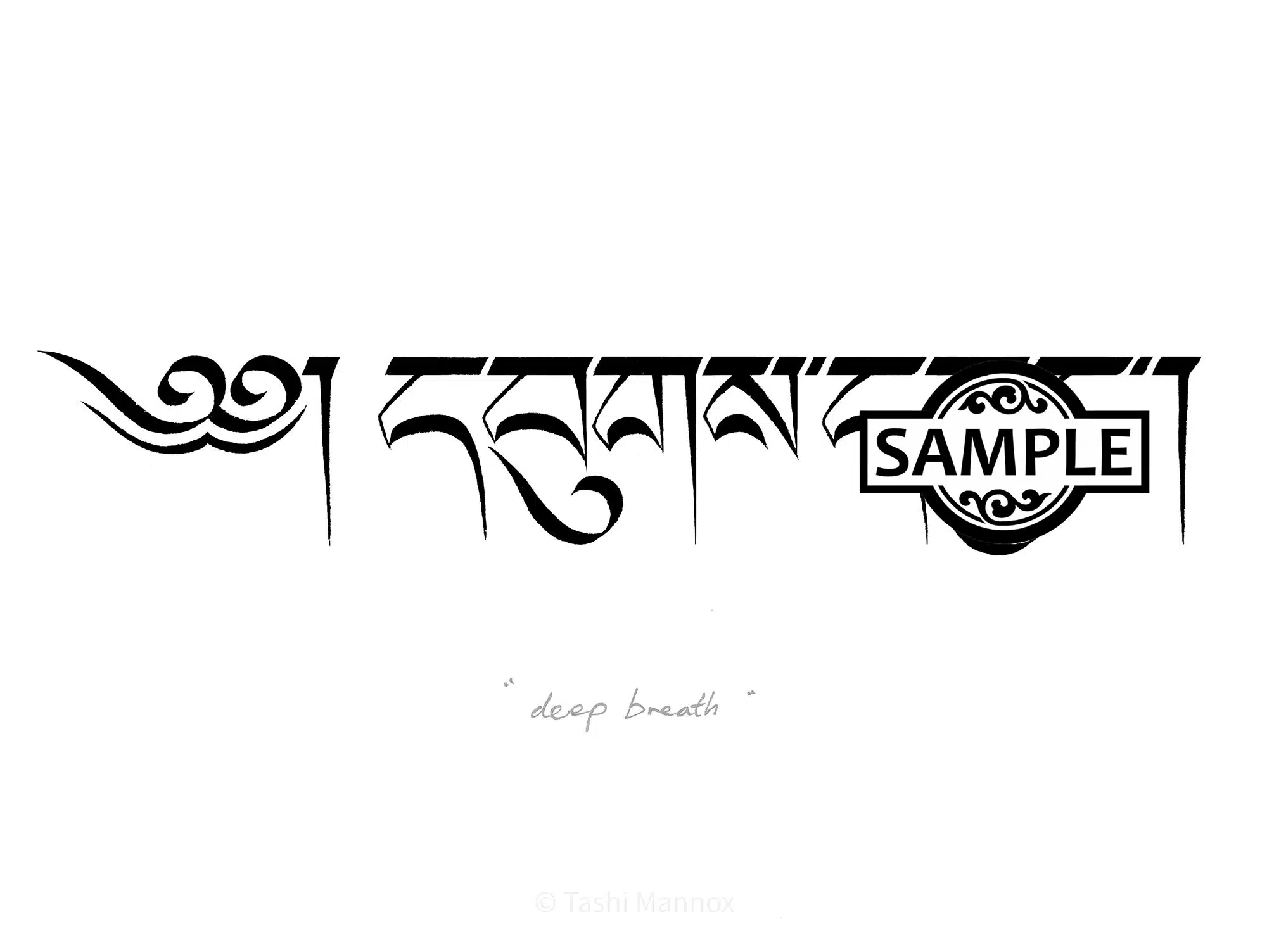 Deep Breath - Tattoo Design