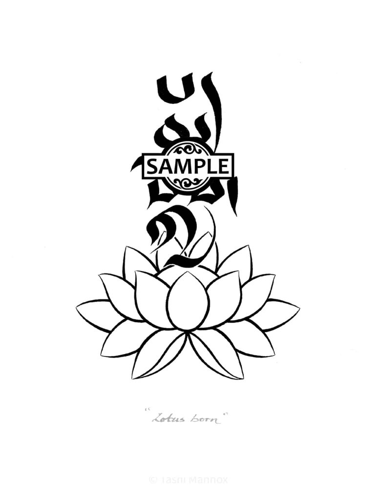 Lotus Born - Tattoo Design