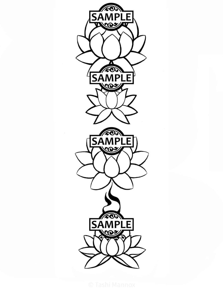 Lotus Flower - Tattoo Flash
