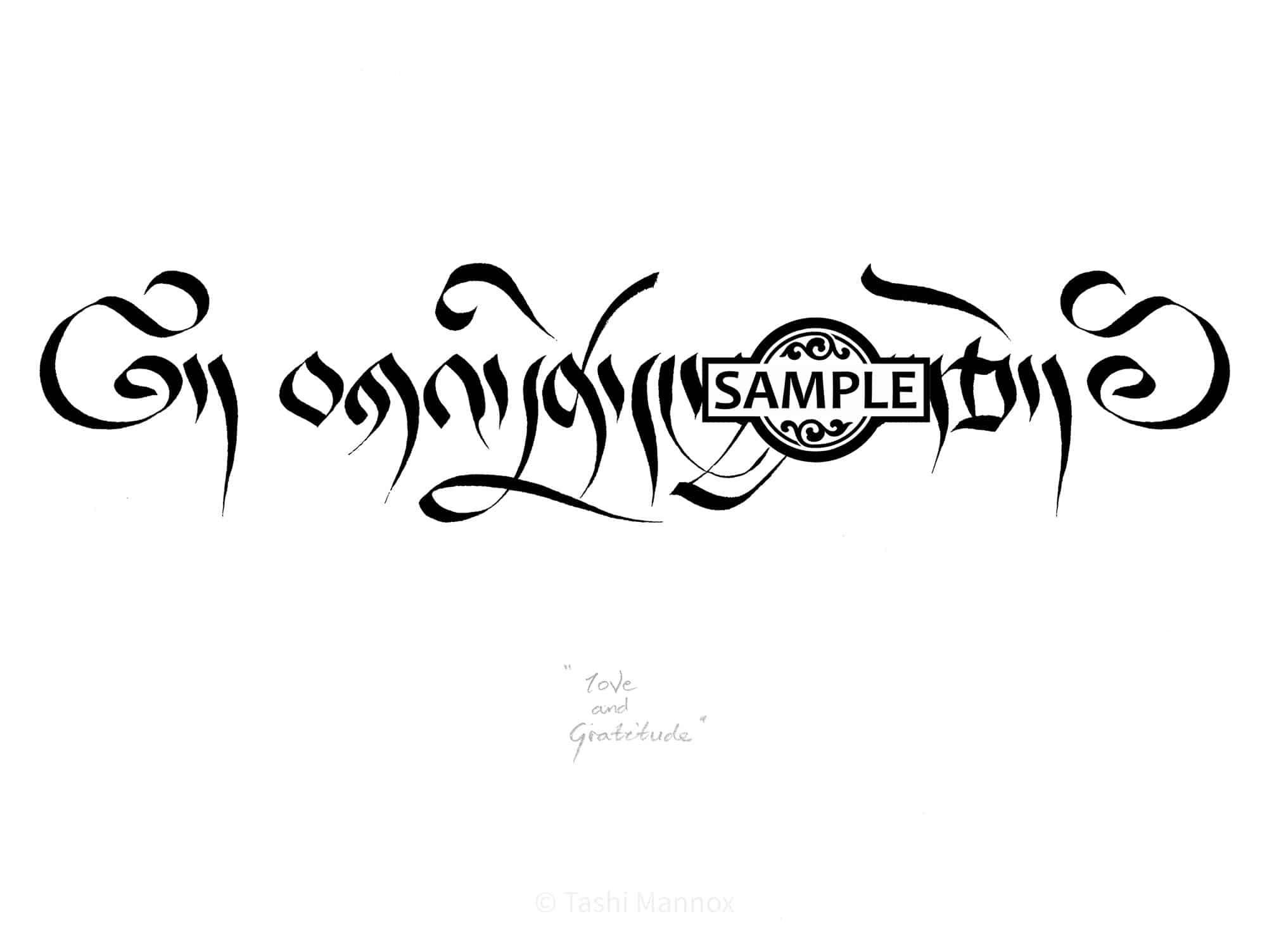 Love and Gratitude - Tattoo Design