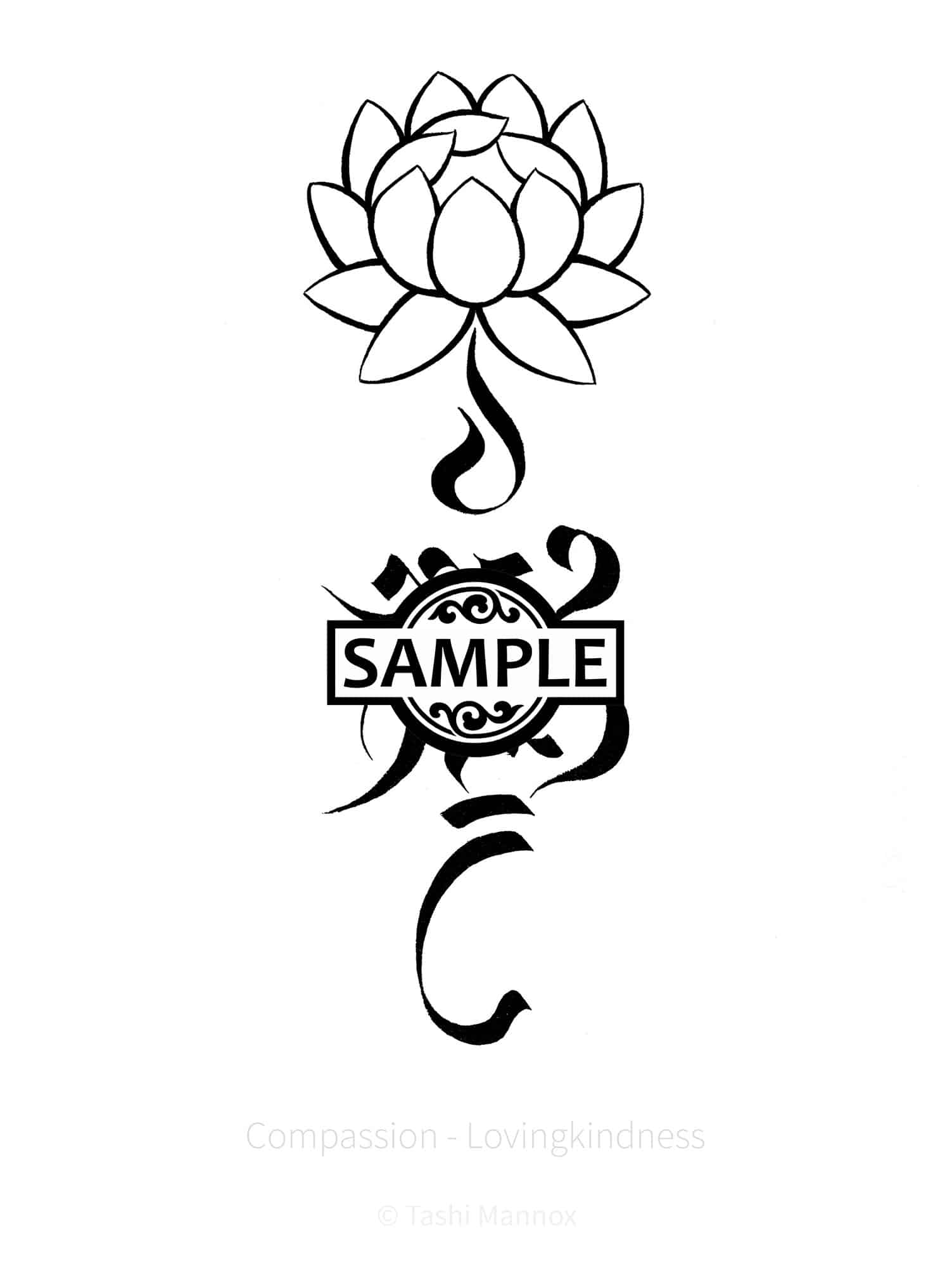 Lovingkindness Compassion - Tattoo Design