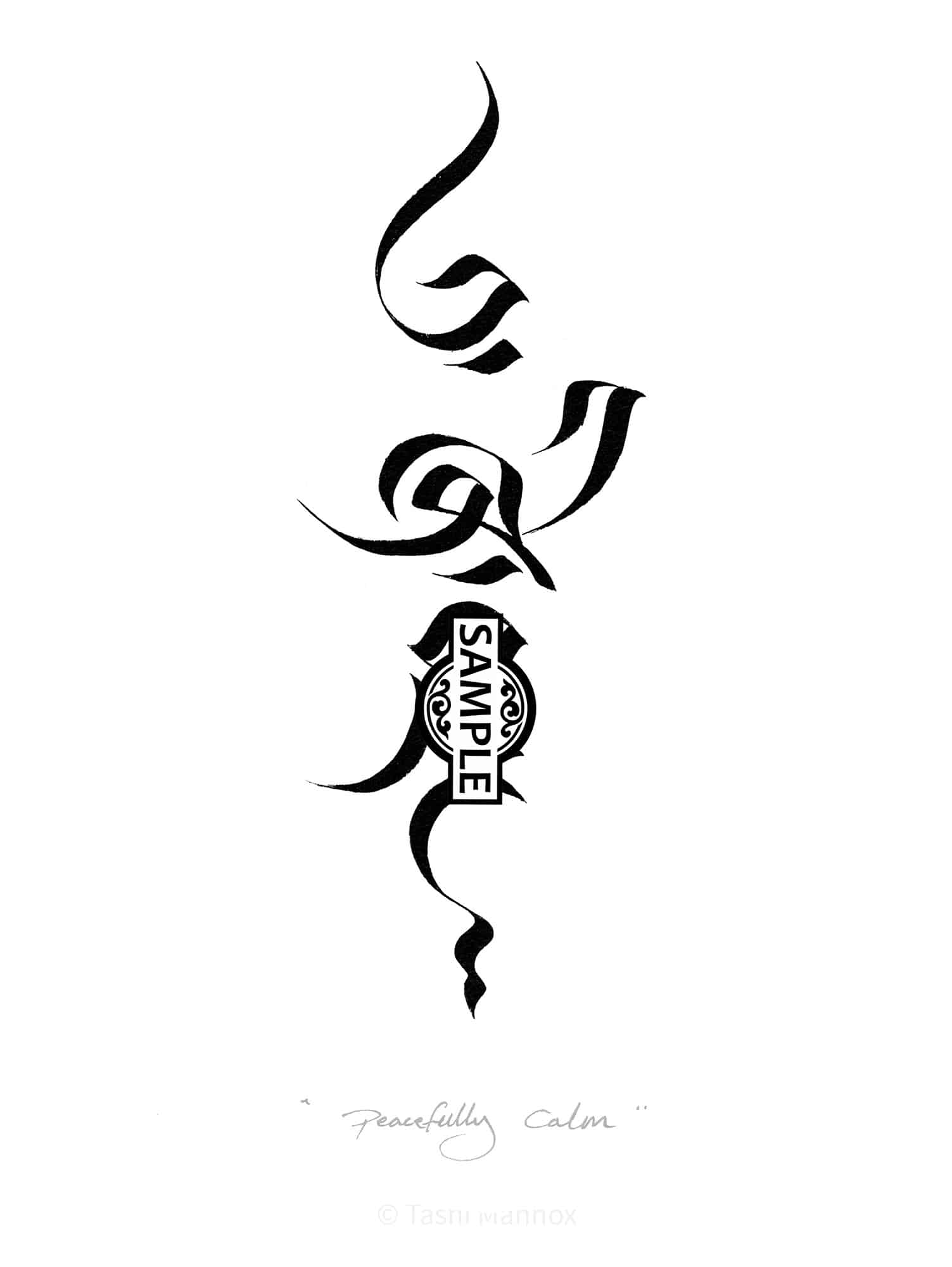 Peacefully Calm - Tattoo Design