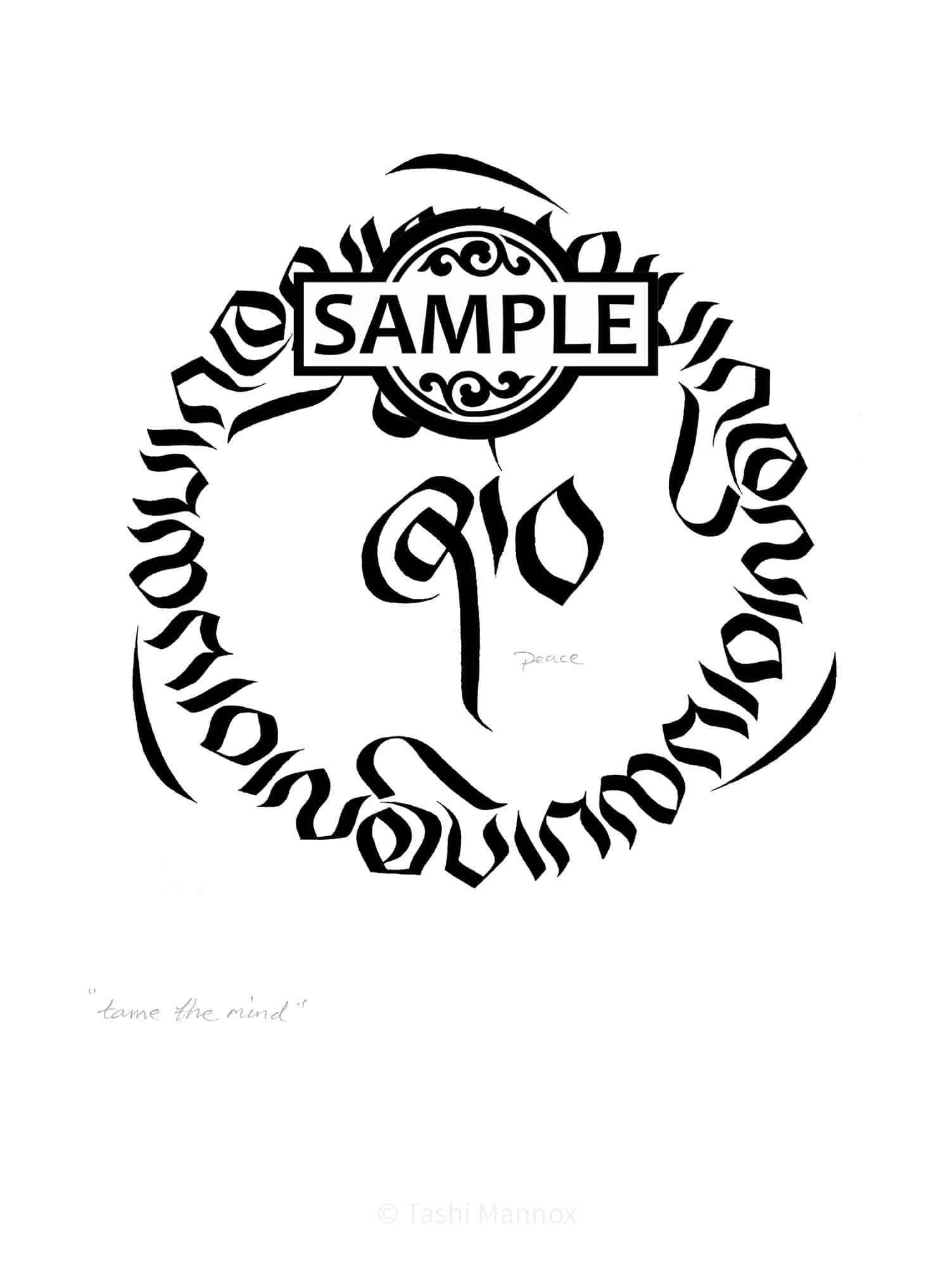 Tame the Mind - Tattoo Design