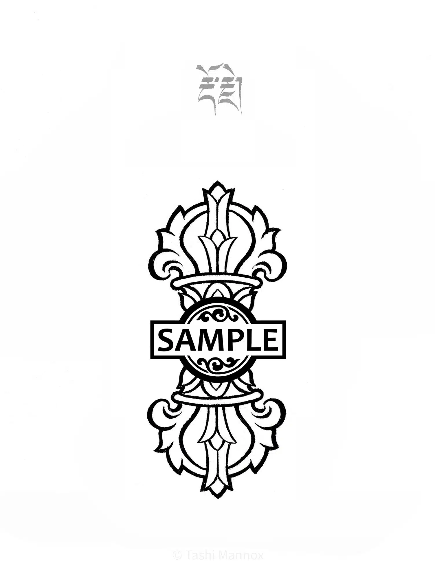 Vajra / Dorje - Tattoo design