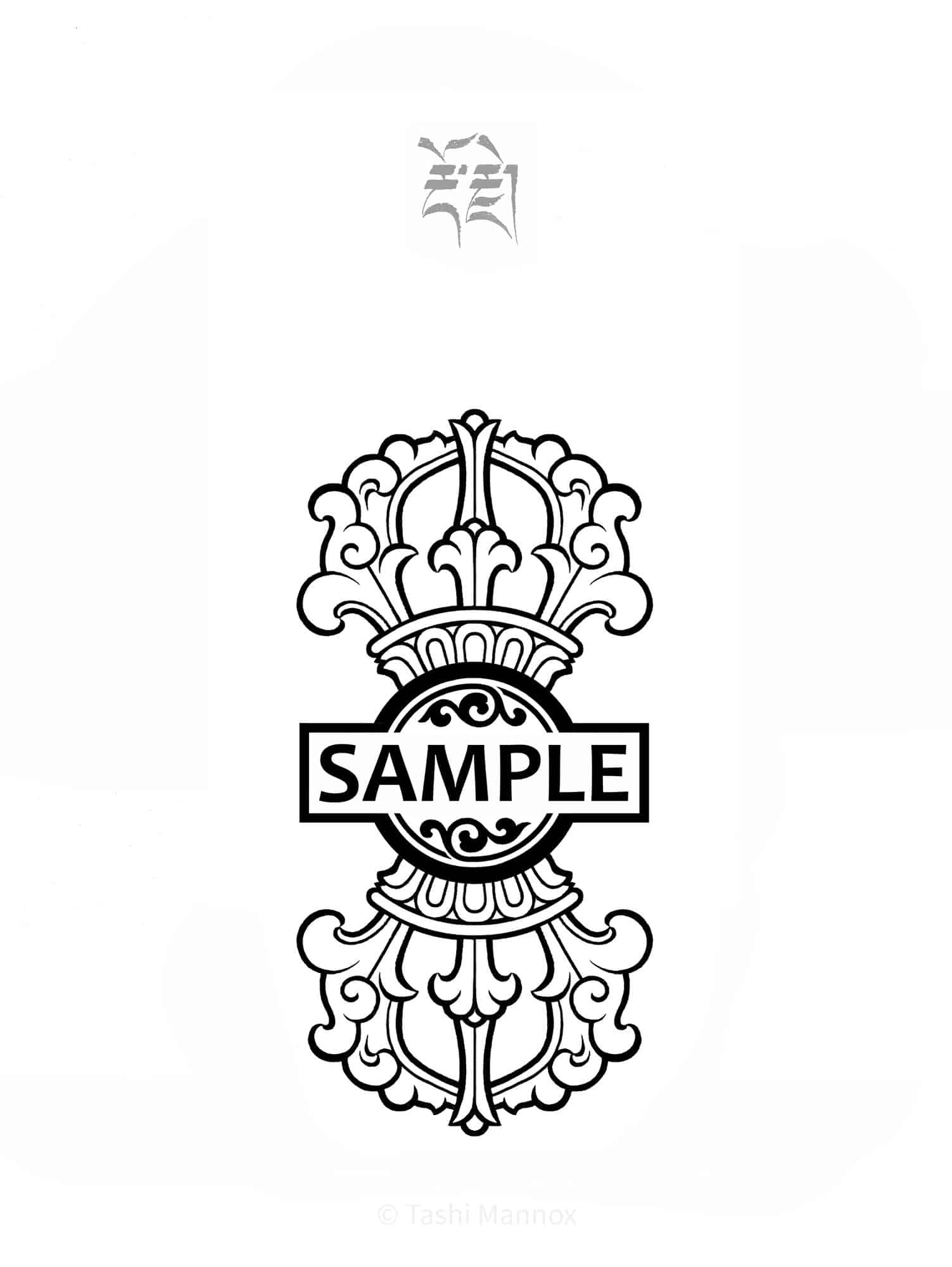 Vajra / Dorje - Tattoo design