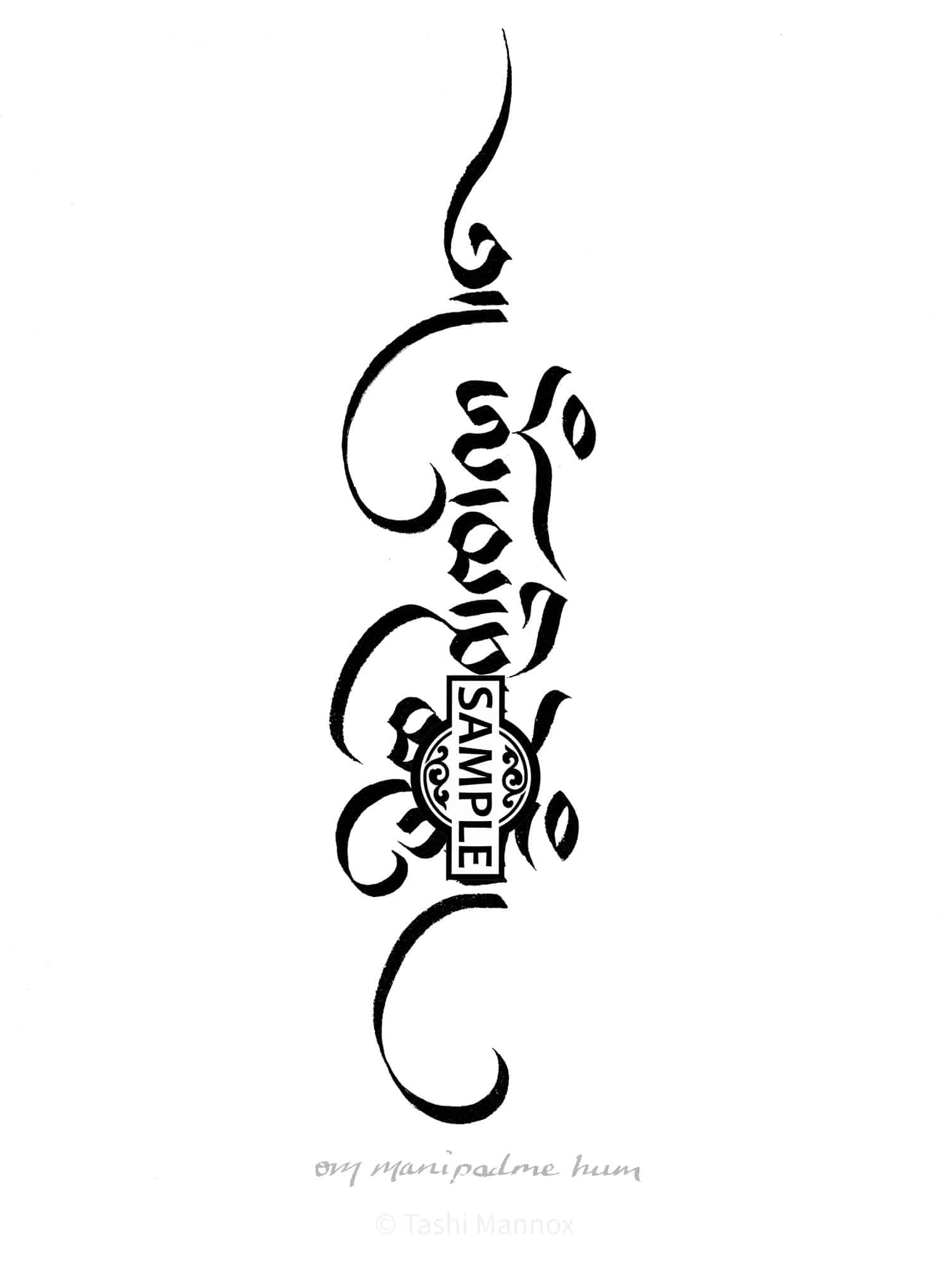 Mani mantra - Tattoo Design