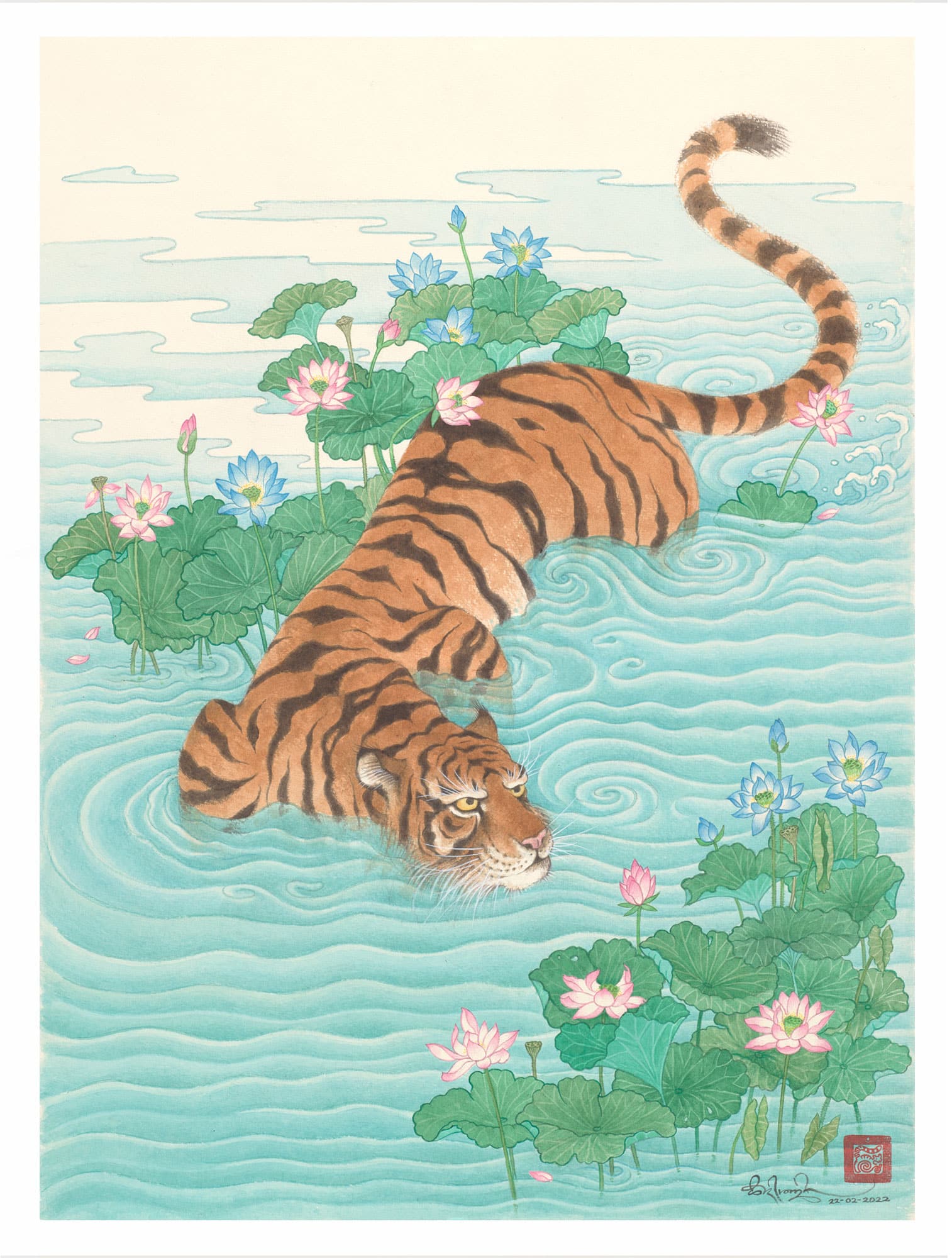 Water Tiger - art print